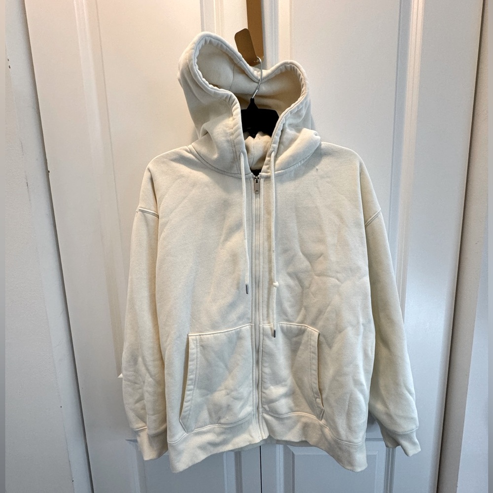 Forever 21 Cream White Hoodie